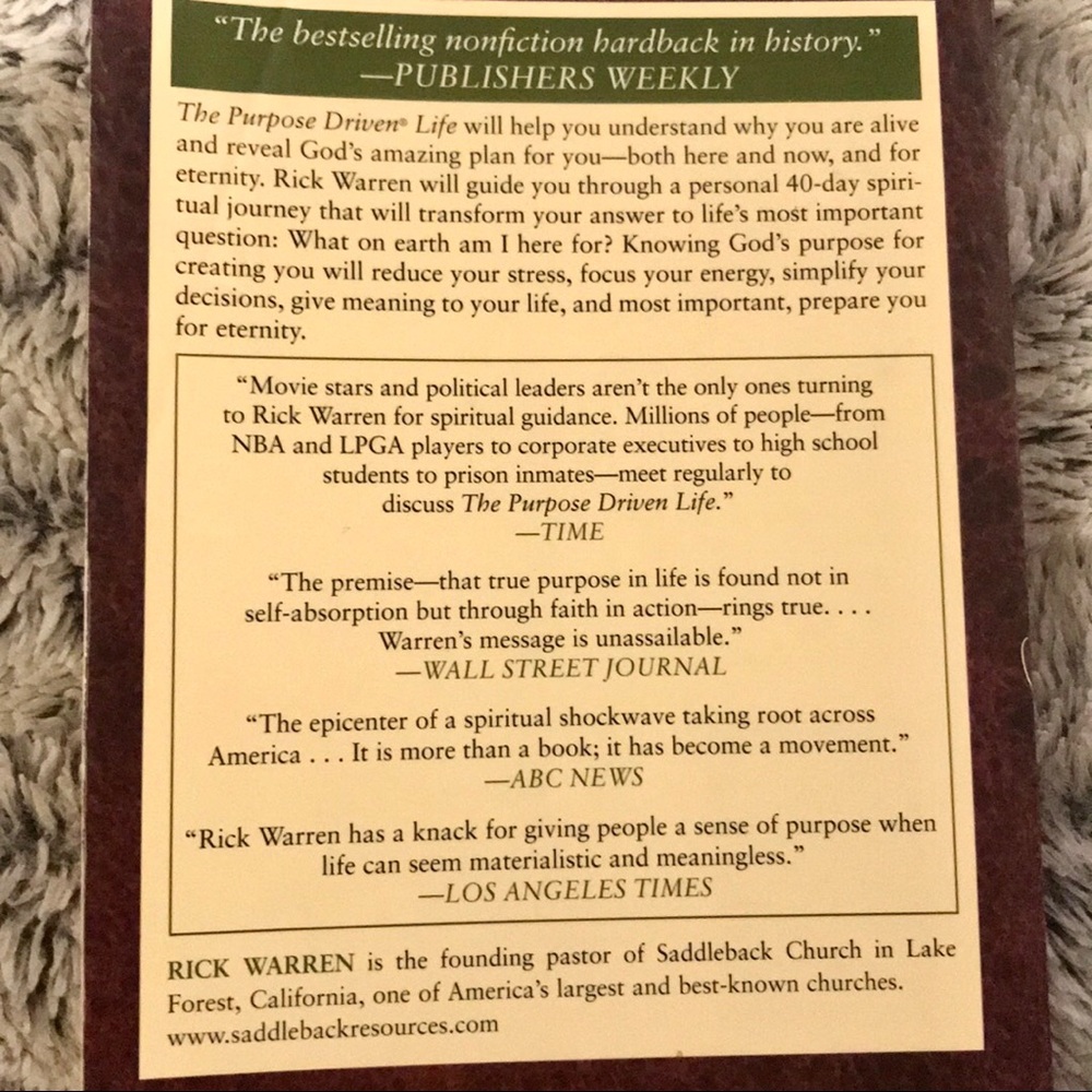 🌟“The Purpose Driven” • Paperback Book - Picture 4 of 5